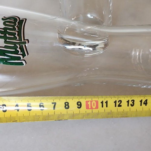 Mythos Beer Glasses set of 2 like new 400ml