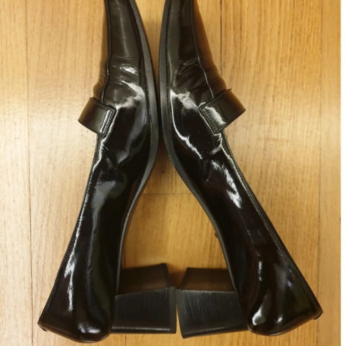 Sonia Rykiel leather black vintage shoes used, size 39.5