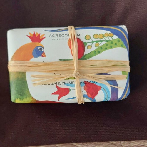 Agreco Farms Traditional Olive Oil Soap Set with Cooking Apron