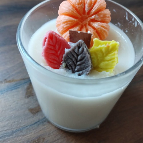 Scented candle Greek autumn handmade, soy, pumpkin pie scent