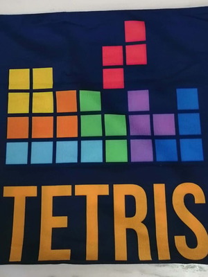 Tetris decorative pillowcase 40x40cm new, velvet material