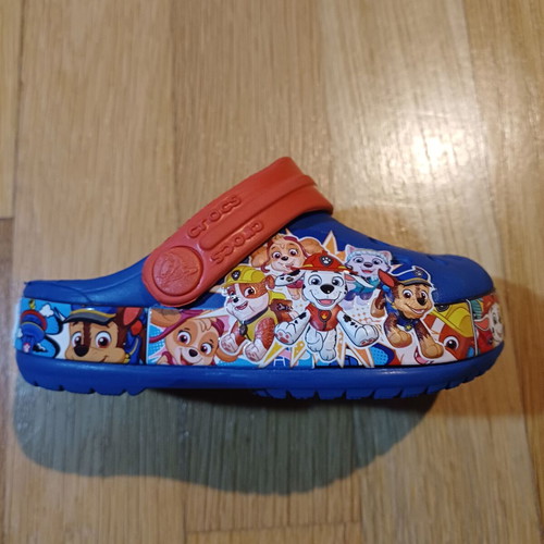 Crocs Clogs Paw Patrol Like New Size 20-21 Blue Multicolor
