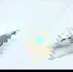 Δαχτυλιδι ασημενιο 9.25 με τυρκουαζ σμαλτο,σε ρυθμιζομενο μεγεθος