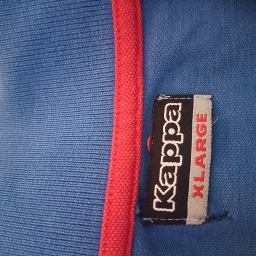 Kappa men's polo shirt used, size XL, blue