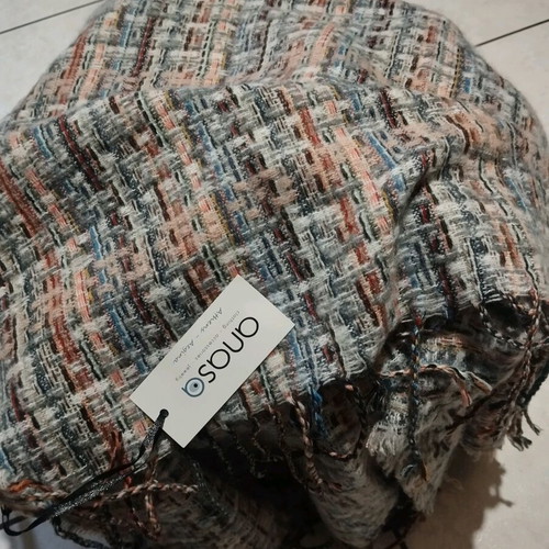 Wool Scarf new, soft multicolor tones