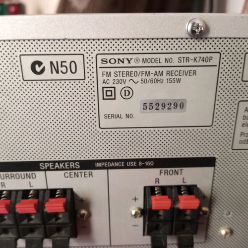 Sony six-channel radio amplifier K740P used