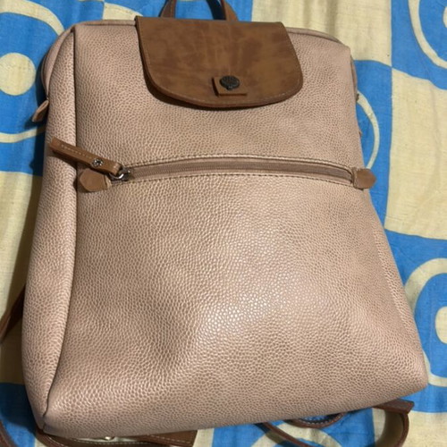 Thiros backpack beige brown like new, A4 capacity