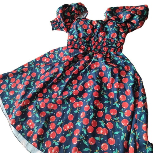 Cherries dress like new, red, size XS