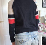 Superdry knit sweater S used with bold red heart logo