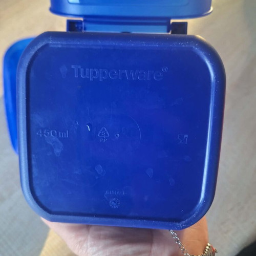 Tupperware two containers used, 450ml and 0.5L