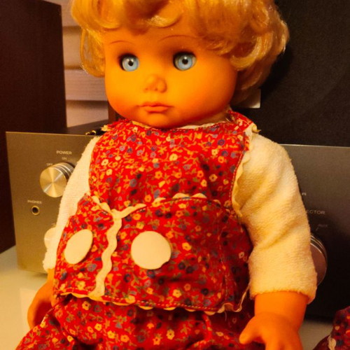 Vinyl doll 40cm used, rare collectible