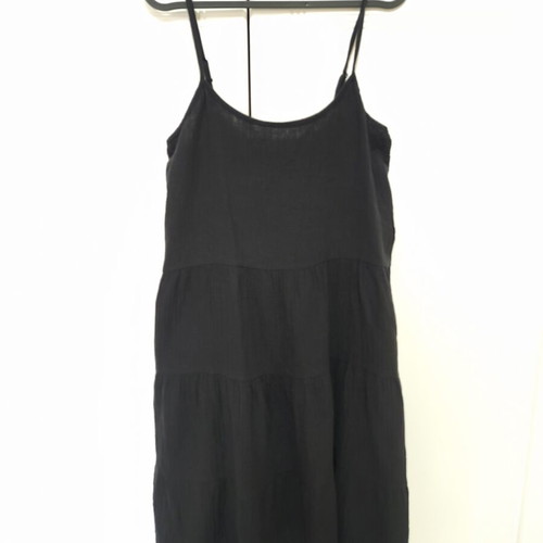Black mini dress size Medium like new, 100% cotton