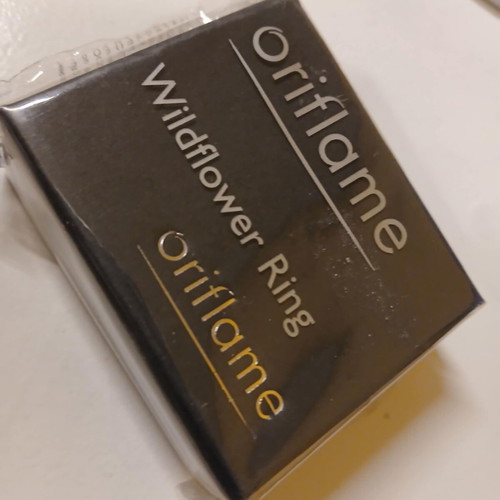 Oriflame flower ring new, silver color