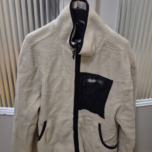Cardigan used size M with faded logo