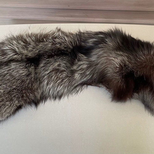 Fox fur collar silver like new