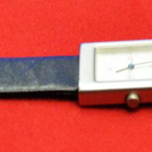 Axess women's watch with leather strap, like new, quartz