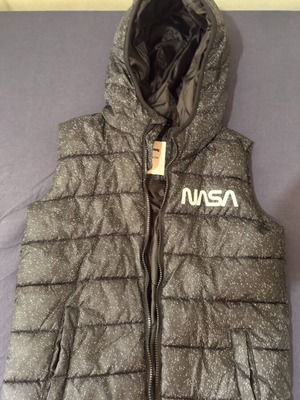 Sinsay Kids Vest 152 cm NASA used, black and white