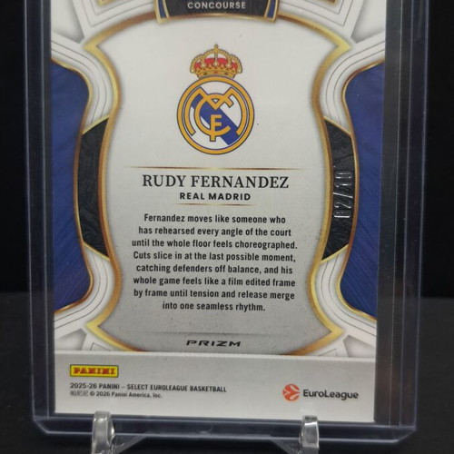Select Euroleague 2025-26 FOTL Rudy Fernandez numbered /10 Real Madrid