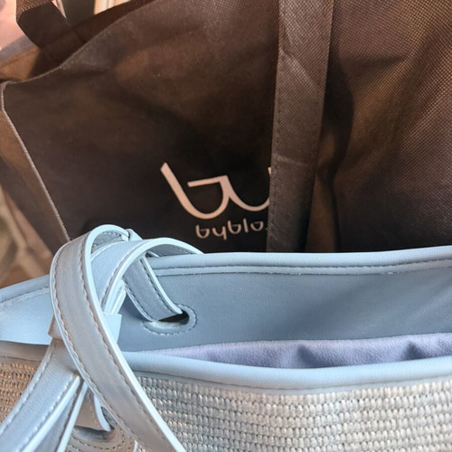 By Byblos Shopper Tote Sky Blue new shoulder bag