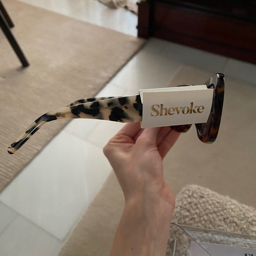 Shevoke sunglasses new with animal print and tortoise frame