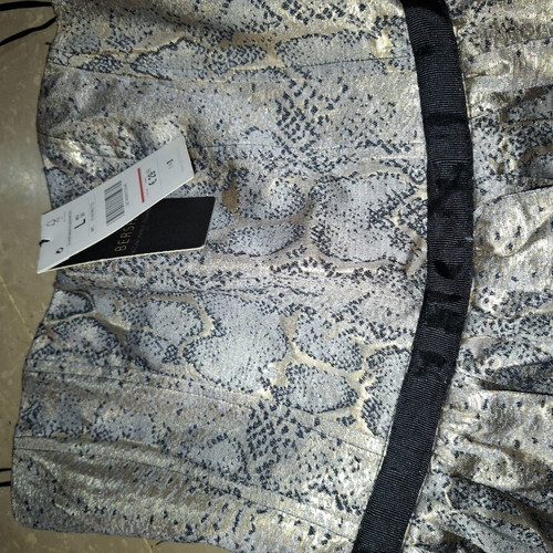 Bershka dress new, size large, gold and silver