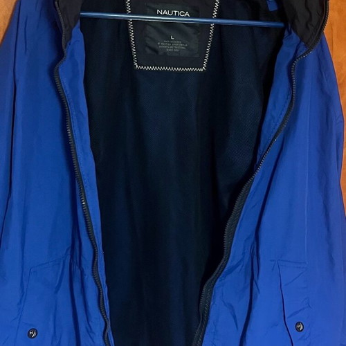 Nautica blue windbreaker jacket like new, size large