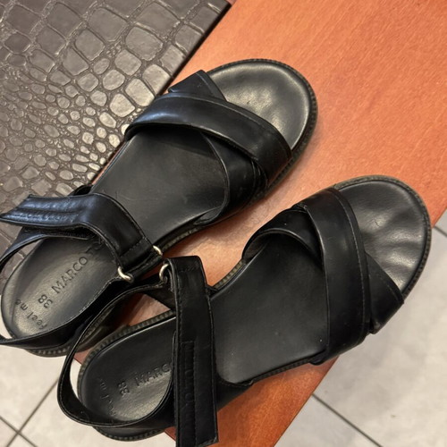Marco Tozzi sandals size 38 used, black platform