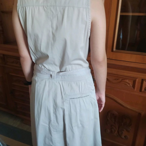 Sarah Lawrence dress used, summer gabardine gray, size XXL