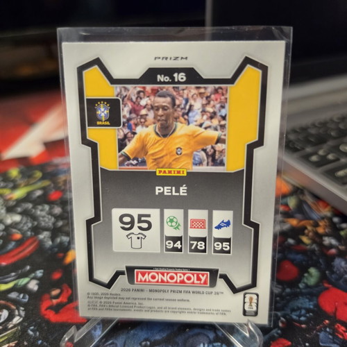 Pele Green Wave Panini Monopoly Card new, authentic