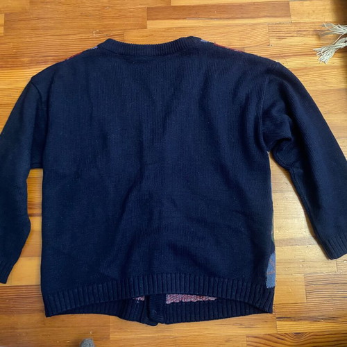 Vintage cardigan blue medium used for 7 years Musino