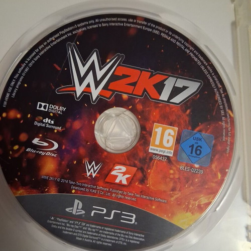 WWE 2K17 PS3 game