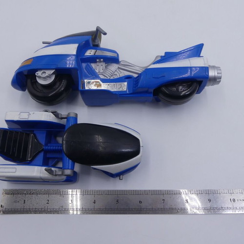 VR Troopers Turbo Cycle Bike Sidecar 1994 Saban Kenner used vintage 15 cm & 25 cm