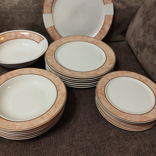 Dinnerware set 20 pieces, porcelain luxury