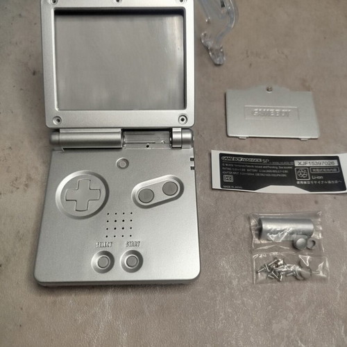Gameboy Advance SP shell silver new