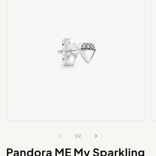 Pandora diamond earrings decorated with zircon stones