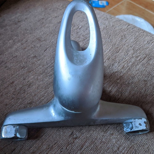 Ital Mix bathtub mixer faucet used, satin finish
