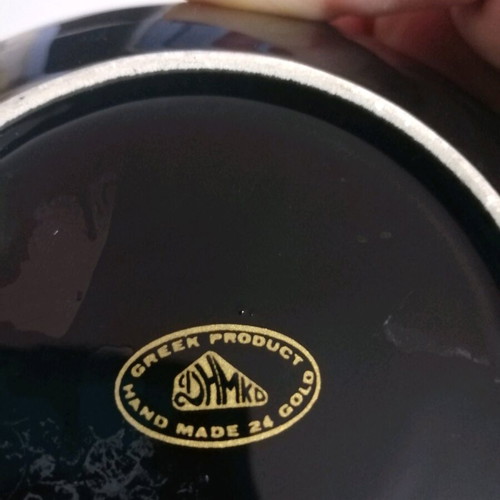 Vintage εντυπωσιακό χειροποίητο τασάκι 24Κ gold σαν καινούργιο
