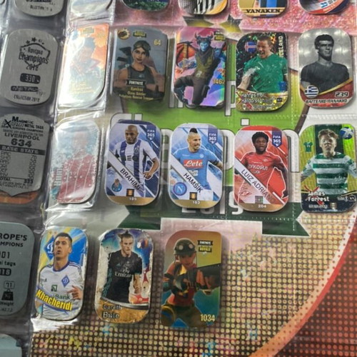 Football collectible tags with full album new