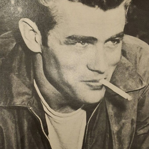 Vintage James Dean black and white poster like new, French print