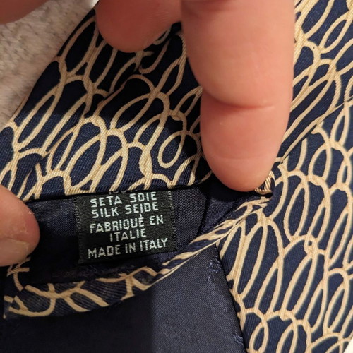 Trussardi tie used, 100% silk dark blue color