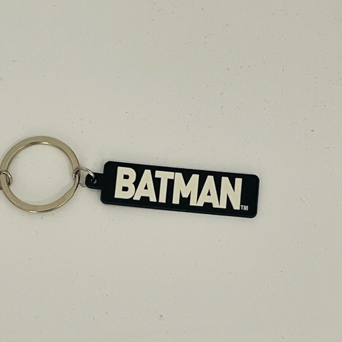 DC Batman Keychain unused, black and white