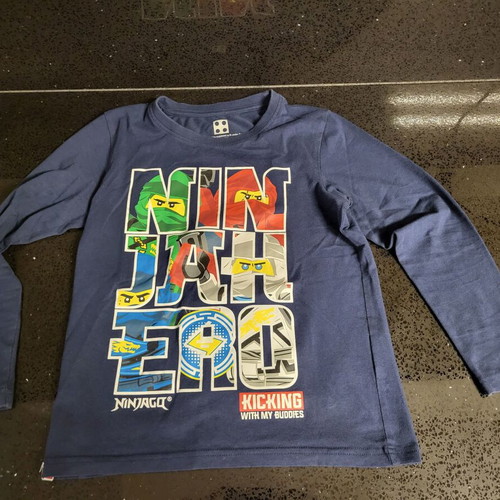 Lego Ninjago kids t-shirts used for ages 7-8