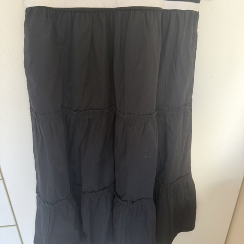 Dress XL black and white cotton new