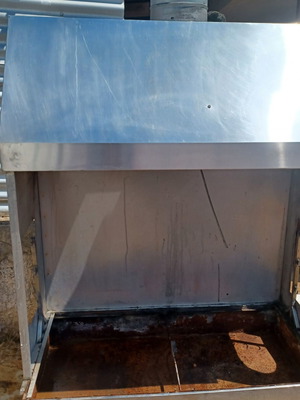 Stainless Steel Grill used, 1.50m length 90cm width