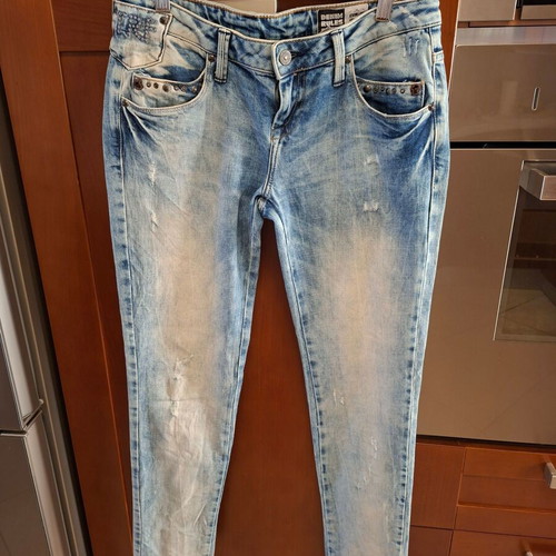 TRF low-rise jeans size 38 like new, blue