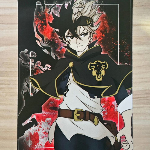 Black Clover Asta handmade poster made to order