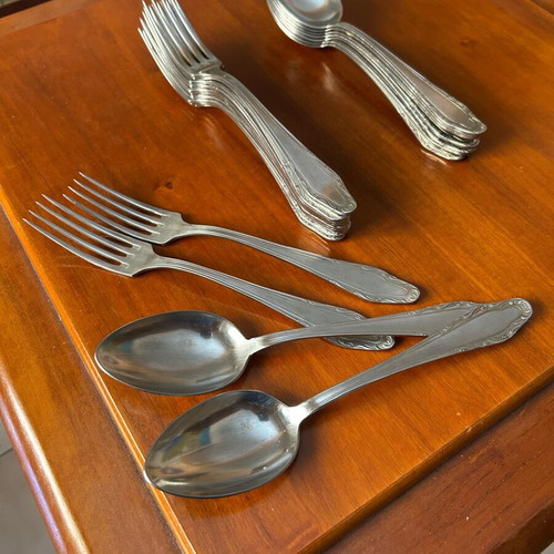 HEP cutlery set of 21 like new, high-quality inox