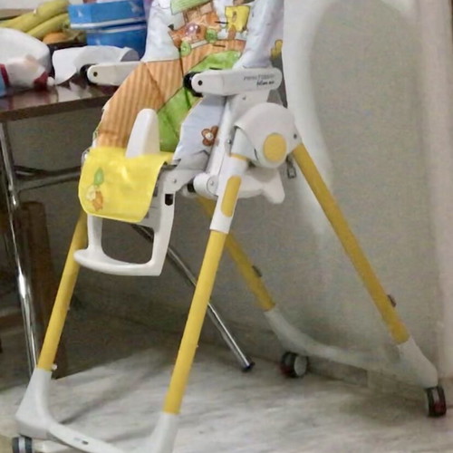 Peg Perego high chair like new with wheels and adjustable backrest