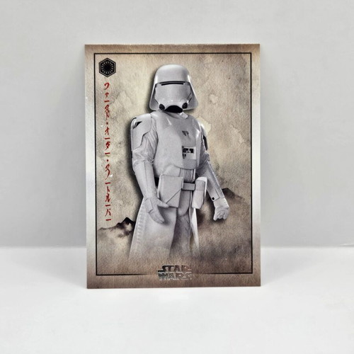 Topps Starwars First Order Snowtrooper sticker new