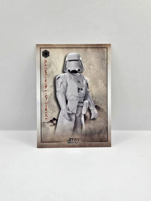 Topps Starwars First Order Snowtrooper sticker new